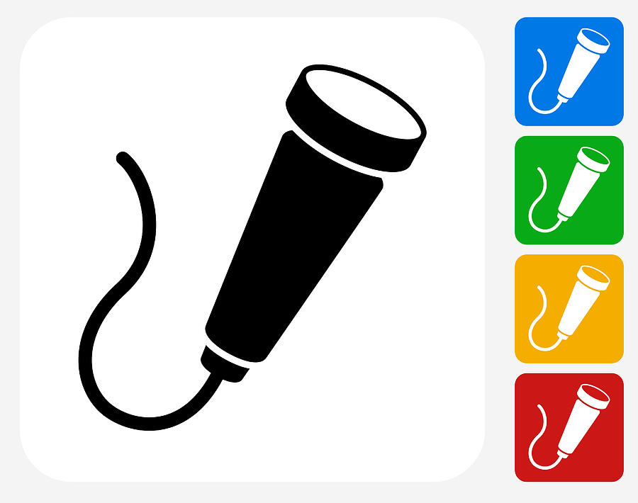 Fetal Stethoscope Icon Flat Graphic Design Drawing by Bubaone