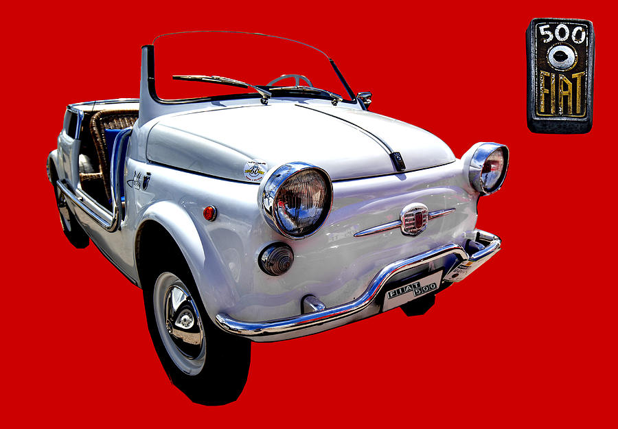 Fiat 500 Cabriolet Photograph by Worldwide Photography
