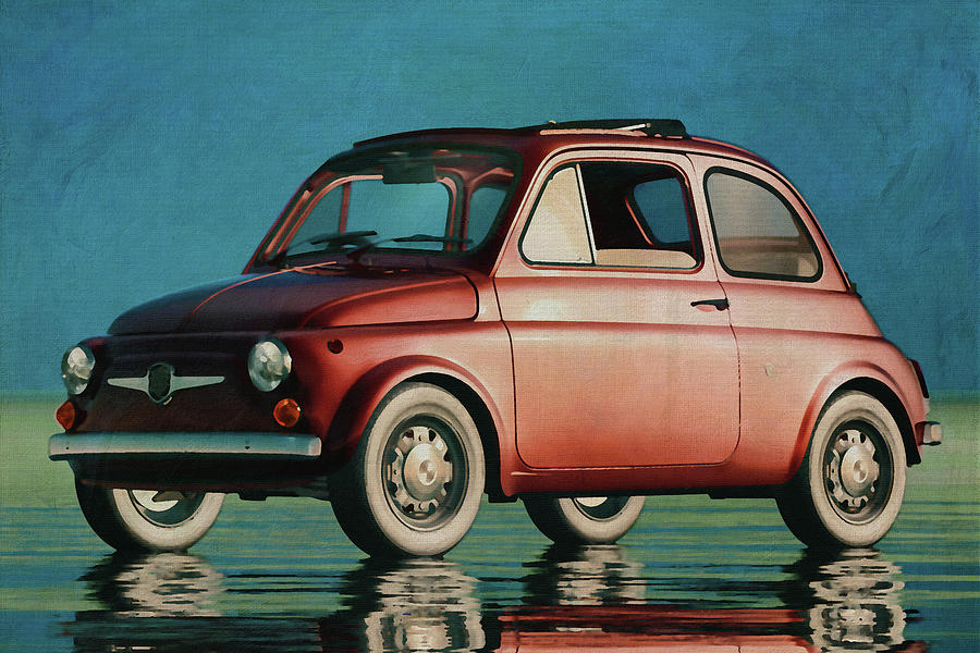 Fiat 500 From 1968 Digital Art by Jan Keteleer
