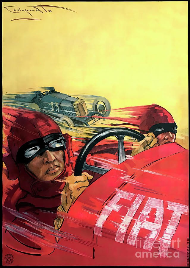 Fiat Poster in 1923 Photograph by Carlos Diaz