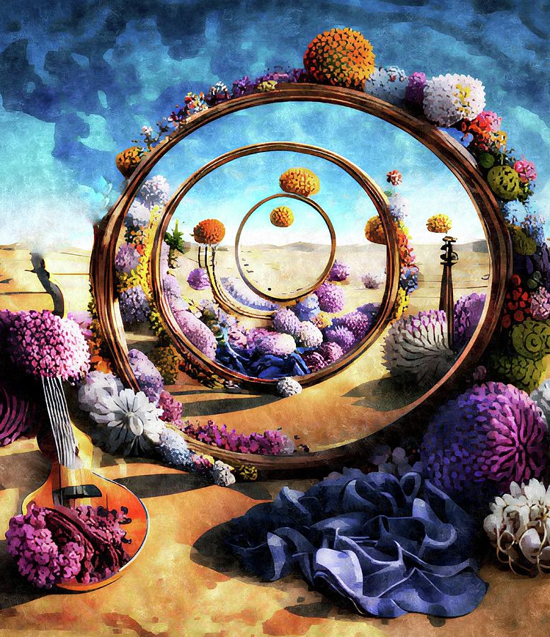 Magic Digital Art - Fibonacci Florals by Ally White