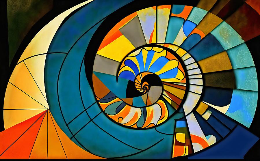 Fibonacci Mind Digital Art by Caito Junqueira