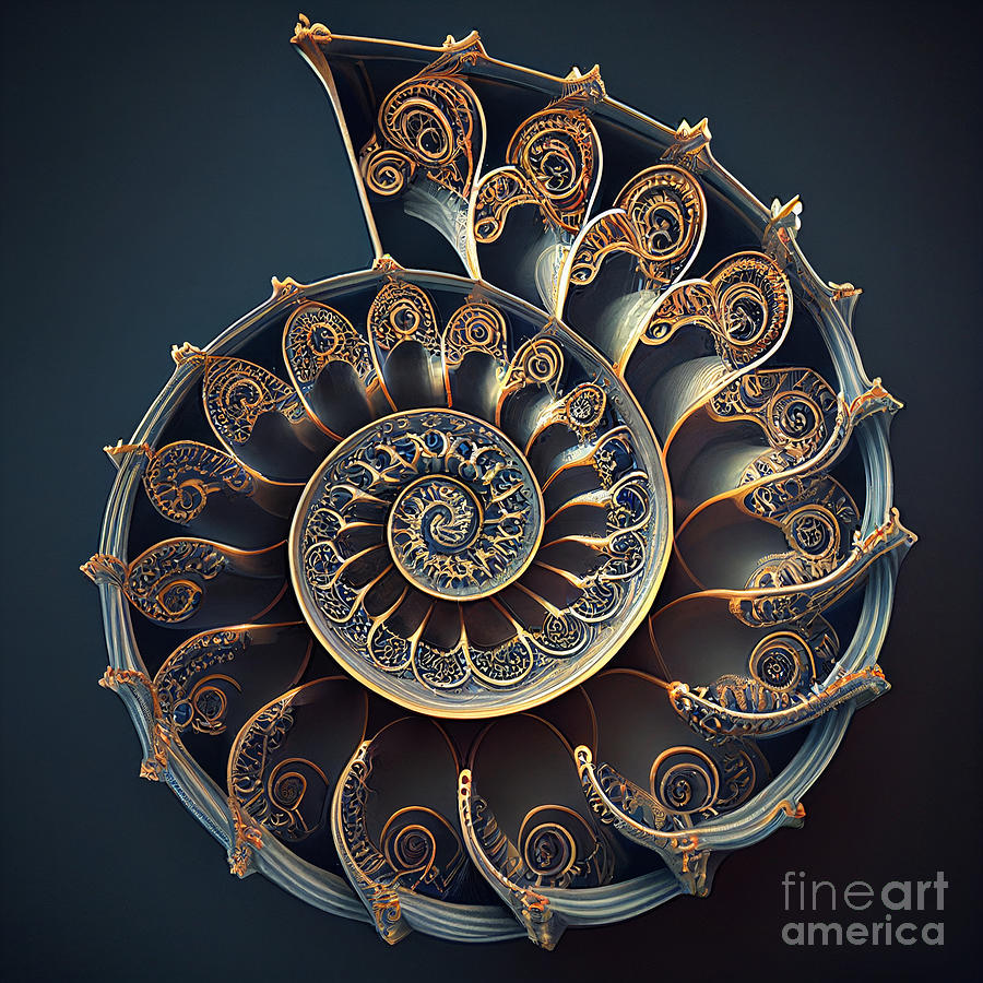 Fibonacci's stairs Mixed Media by Binka Kirova - Fine Art America