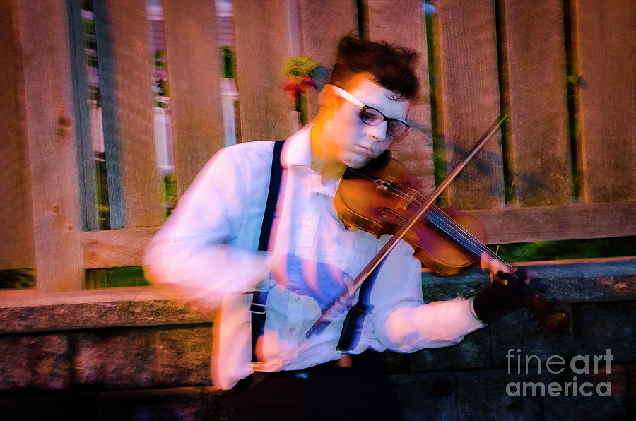 Fiddle player, Parade of Lost Souls Photograph by Michael Wheatley