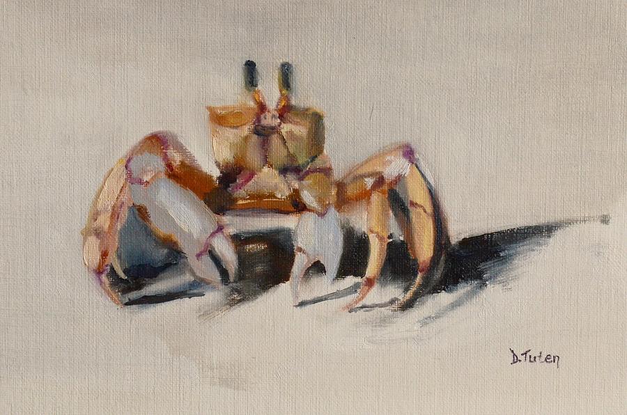 Fiddler Crab Underwater Painting Series Painting by Donna Tuten