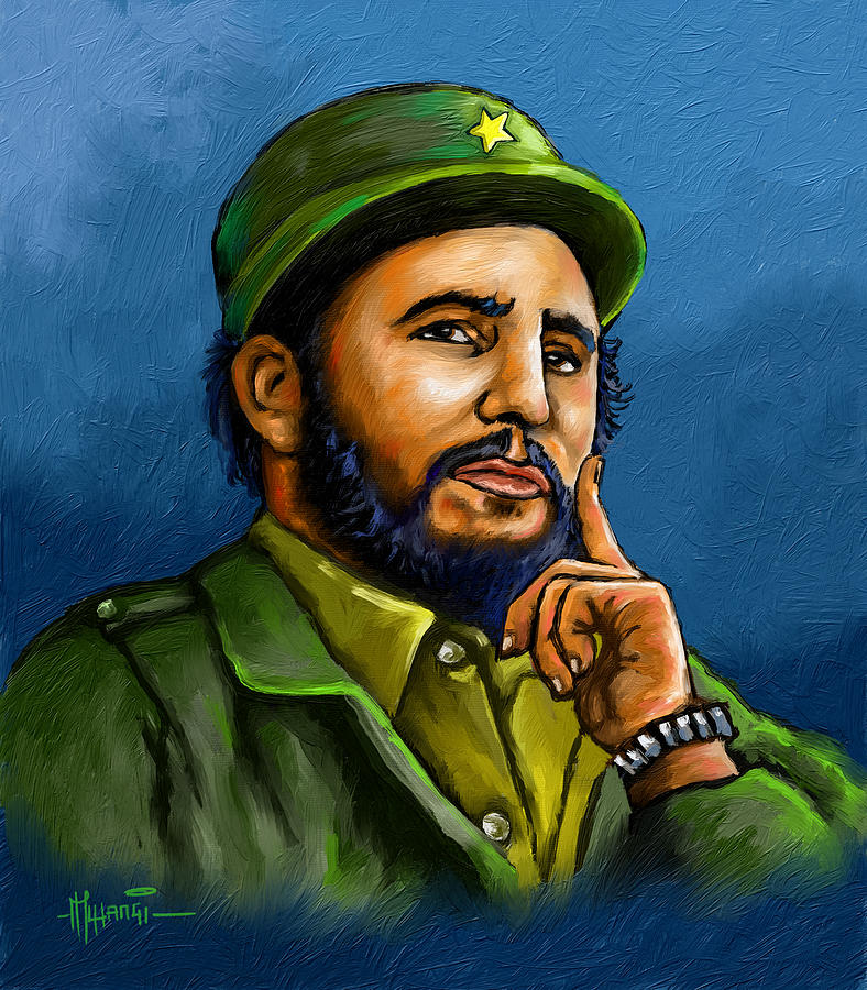 Fidel Castro Painting by Anthony Mwangi