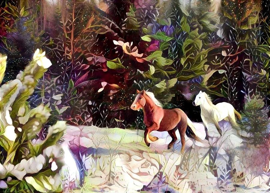 Field Gallop 2 Digital Art by Listen To Your Horse