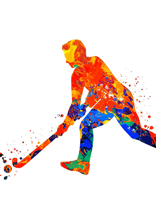 Field Hockey Male hippie Painting by Amy Craig - Fine Art America