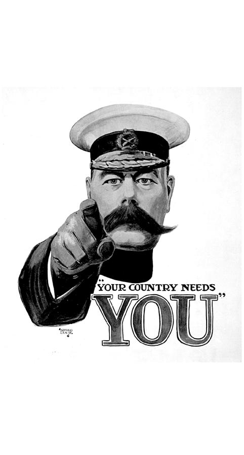 Field Marshal Horatio Herbert Kitchener Digital Art by Tom Hill - Fine ...