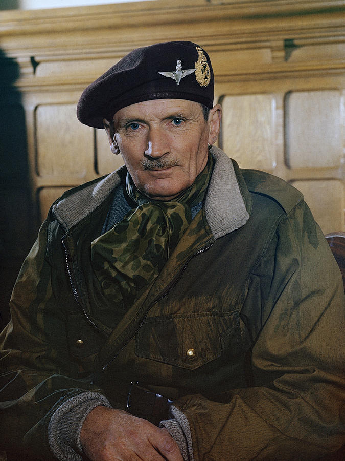 Field Marshal Sir Bernard Montgomery WW2 1944 Photograph by War Is