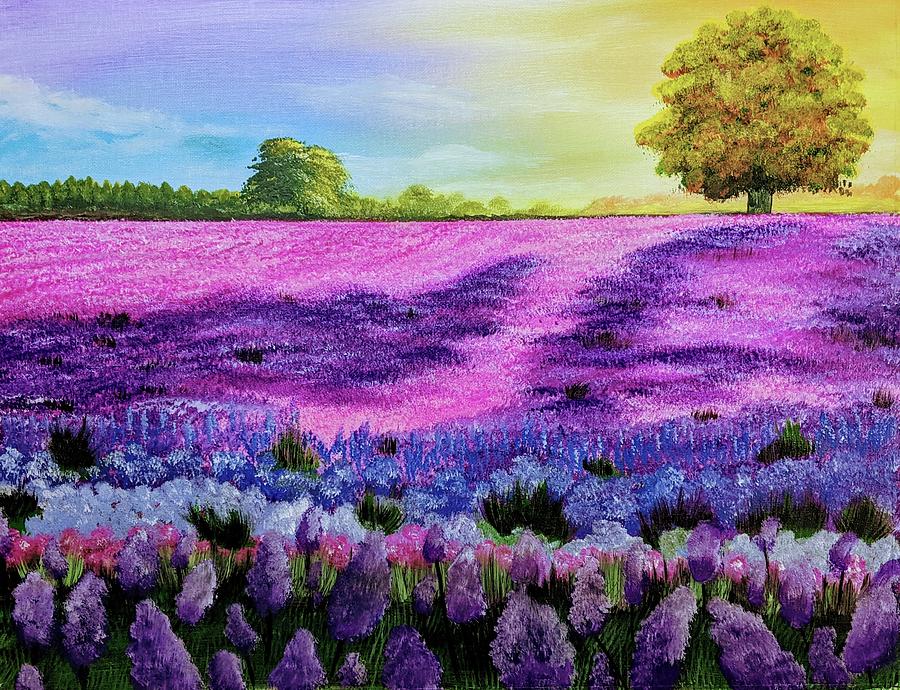 Field Of Blooms Painting