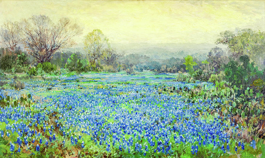 Field of Bluebonnets by Julian Onderdonk Painting by Julian Onderdonk ...