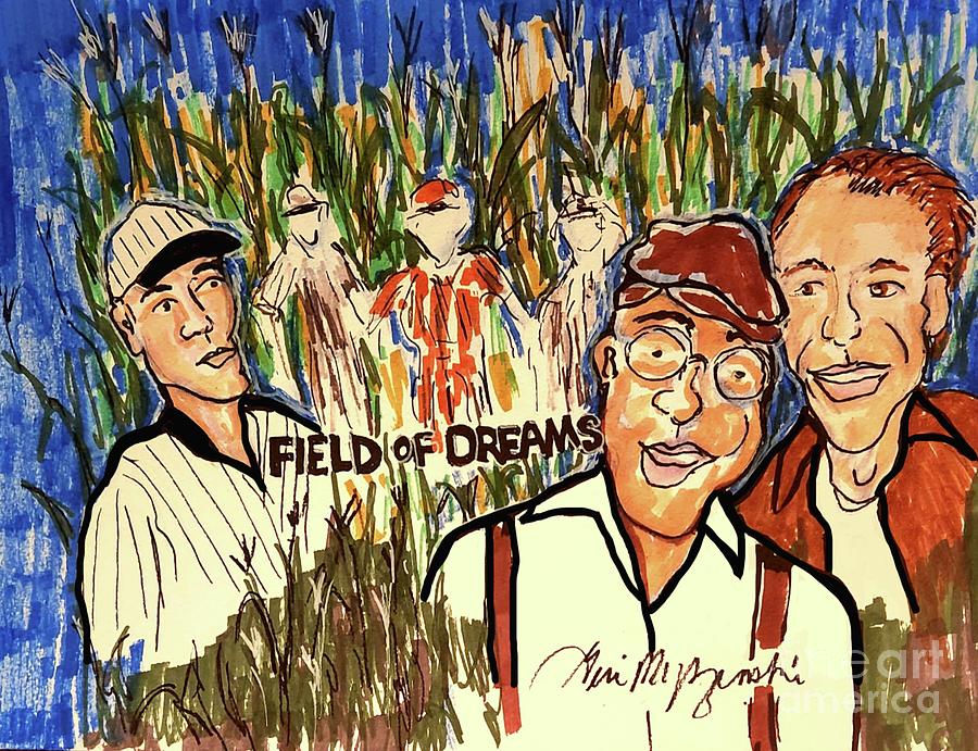Field Of Dreams Kevin Costner Ray Liotta James Earl Jones Mixed Media