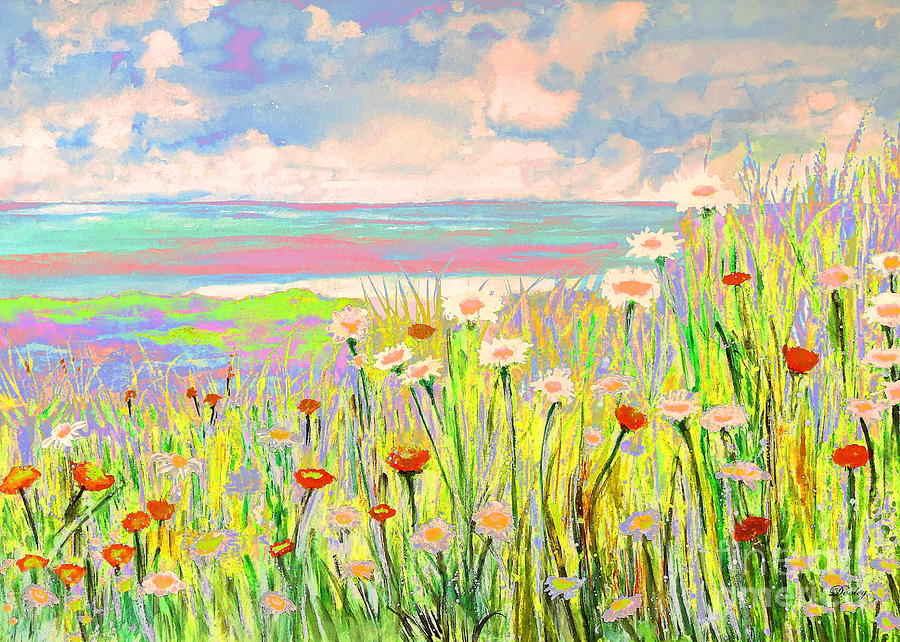 Field of Flowers by Fine Art By Edie