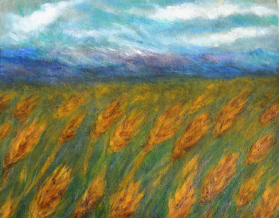 Field Of Golden Wheat Painting