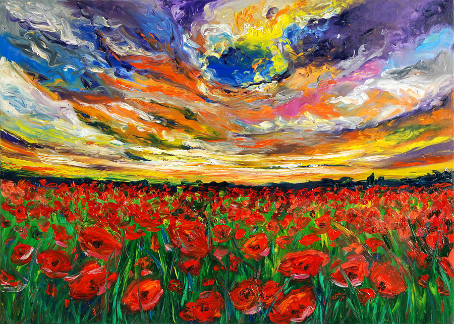 Field of memories Painting by Hafsa Idrees
