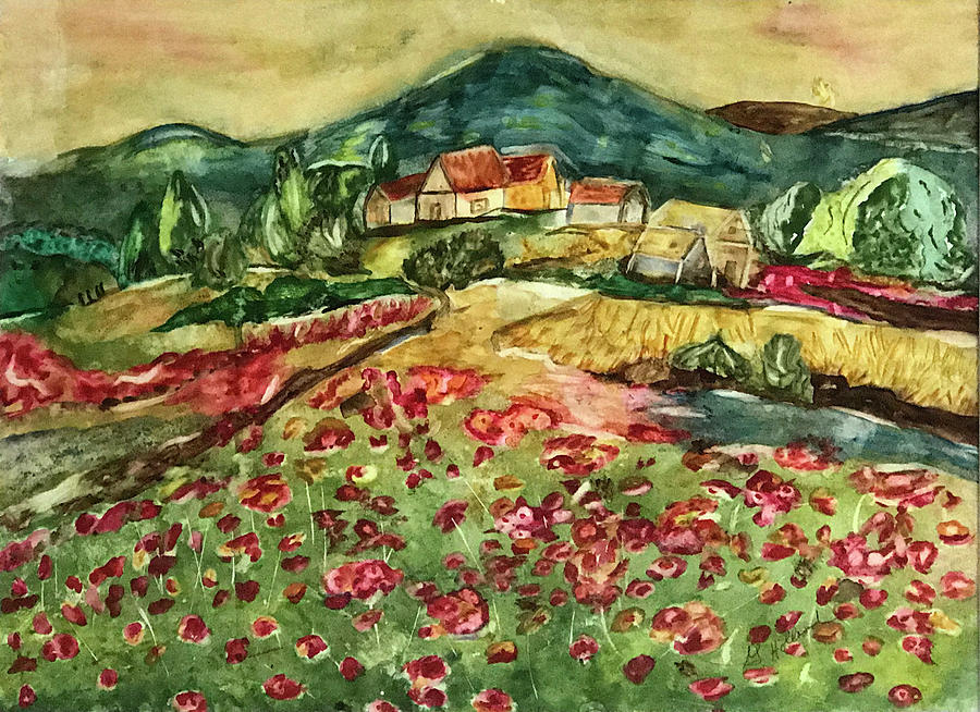 Field of Poppies Painting by Genevieve Holland