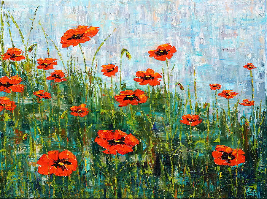 Field of Poppies Painting by Helen Eaton - Fine Art America