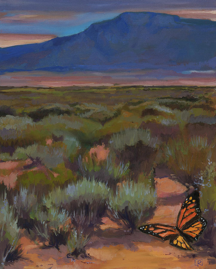 Field of Sage Painting by Rebecca Jacob