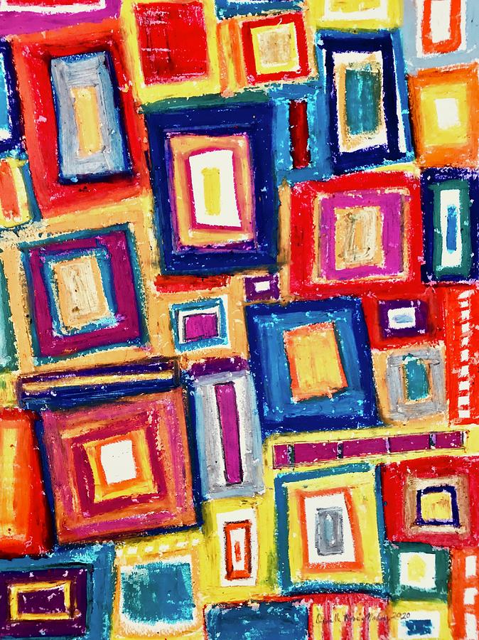 Field of Squares Pastel by Danielle Rosaria