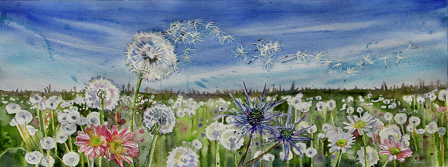 Field of Wishes Painting by Tracy Male