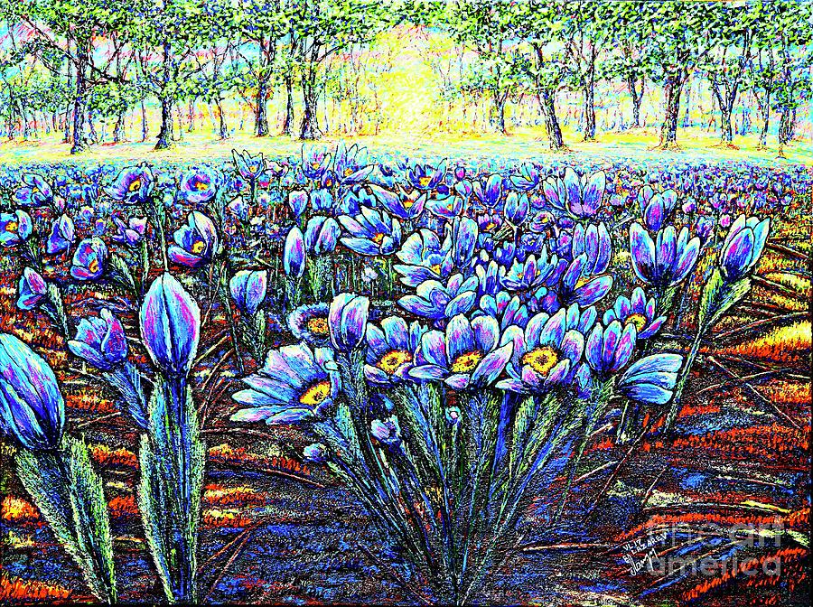 Field.Flowers Painting by Viktor Lazarev