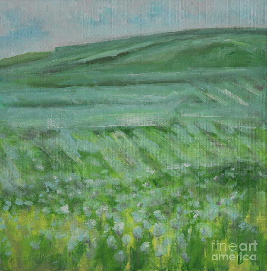 Fields Of Poppies Painting by Jane See