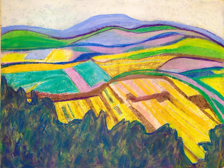 Fields of the Emek, Israel Painting by Esther Newman-Cohen