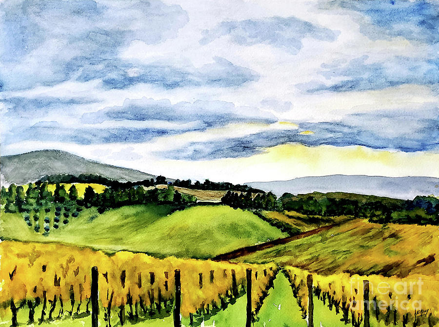 Fields of Tuscany Painting by Eileen Kelly