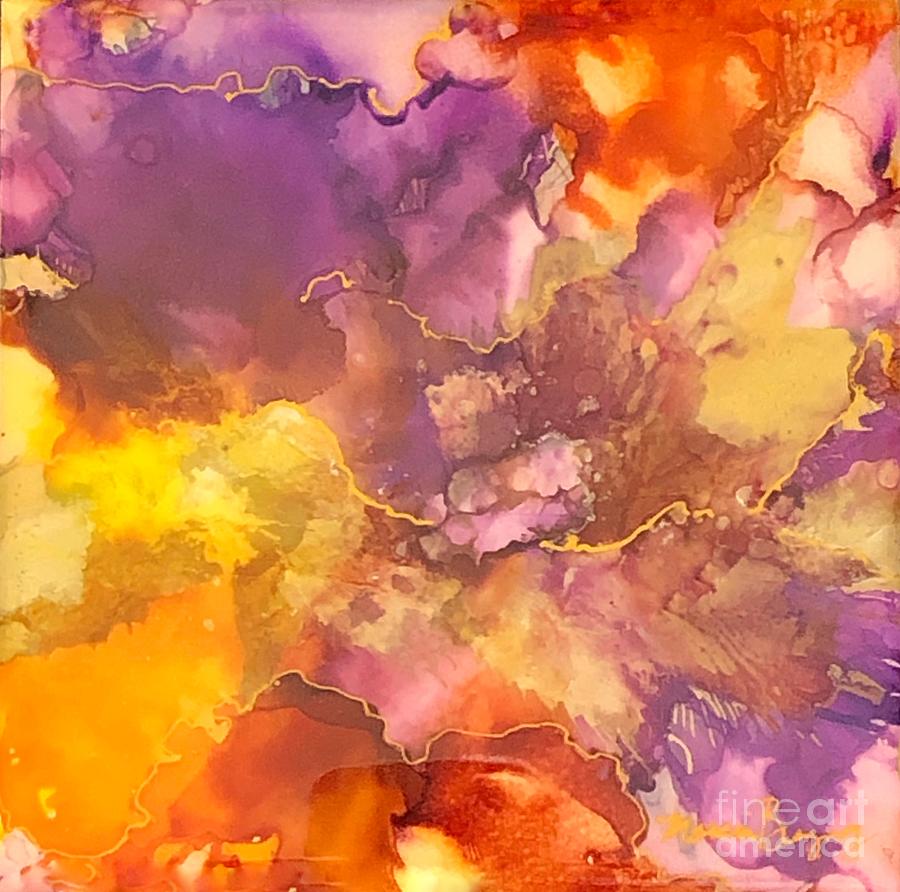 Fierce and Fiery Sunset Painting by Marcia Breznay