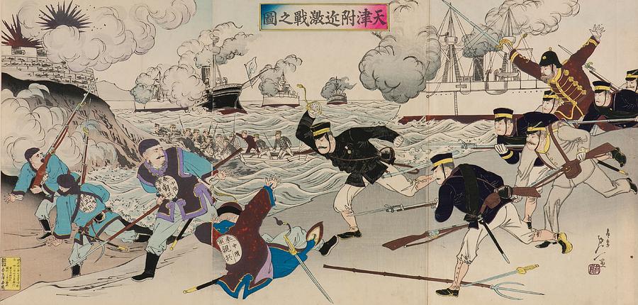 Fierce Battle in the Vicinity of Tianjin 1900 Watanabe Nobukazu ...