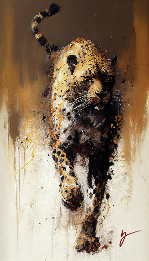 Fierce Shadow Painting by Greg Collins