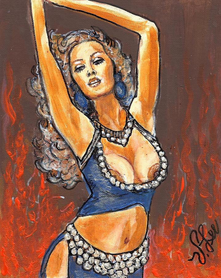 Fiery Dancer Painting by VLee Watson