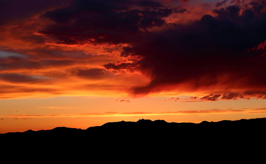 Fiery Eastern Montana Sunset Photograph by Katie Keenan