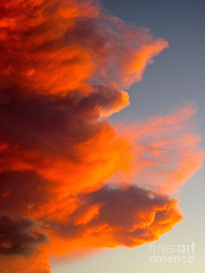 Fiery Florida Sunset Clouds. Photograph by Robert Birkenes