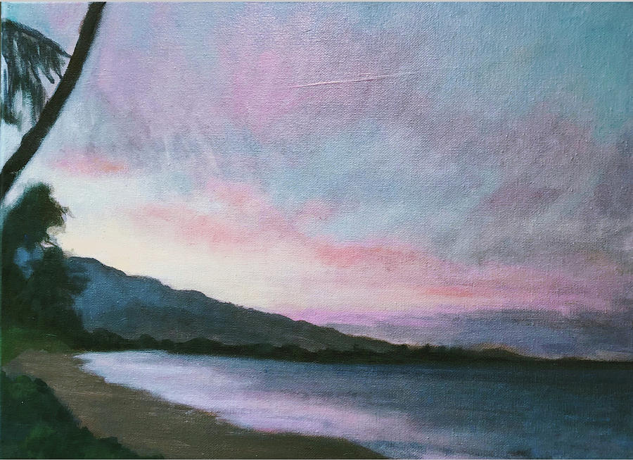 Fiery Kihei Dawn Painting by John Morris