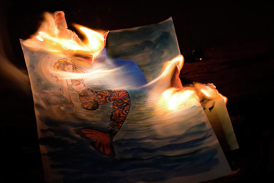 Fiery Mermaid Photograph by Katherine Nutt