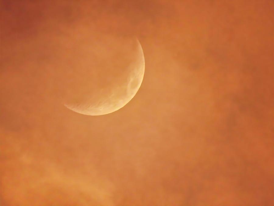 Fiery Moon In Leo Photograph