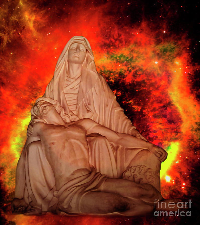 Fiery Pieta Photograph by Al Bourassa