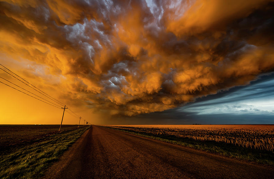 Fiery Road Photograph by Marcus Hustedde