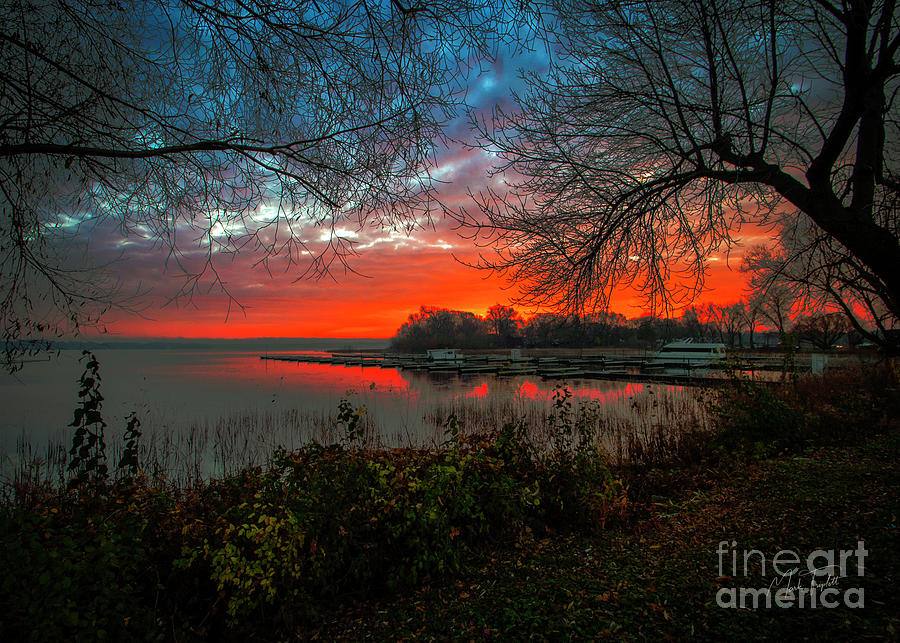 Fiery Sunrise Photograph by Mark Triplett