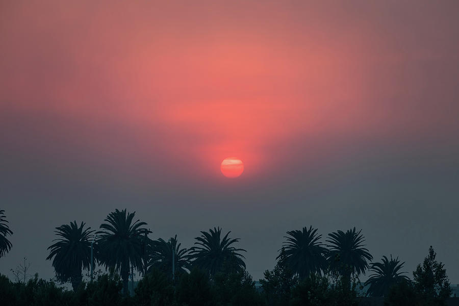 Fire Photograph - Fiery Sunset by Brian Knott Photography