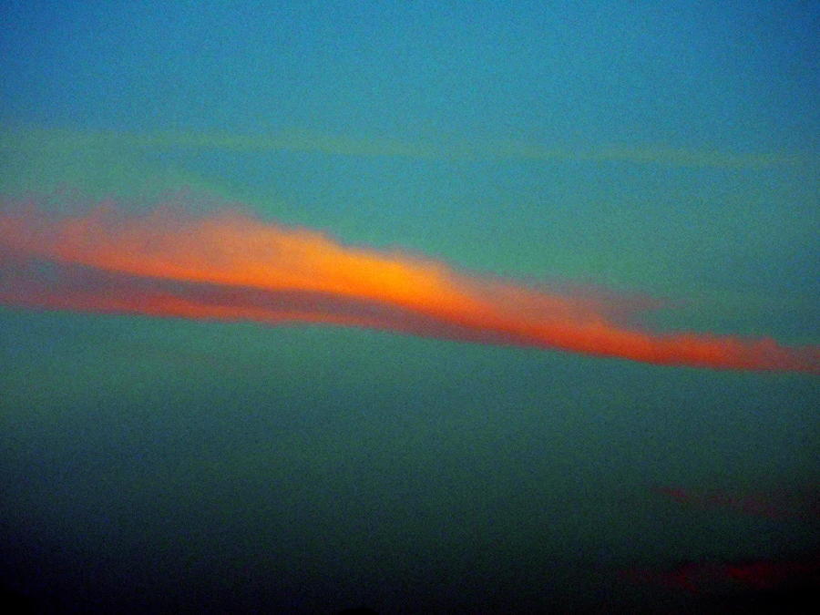 Fiery Sunset Cloud Pyrography by Roberto Gagliardi