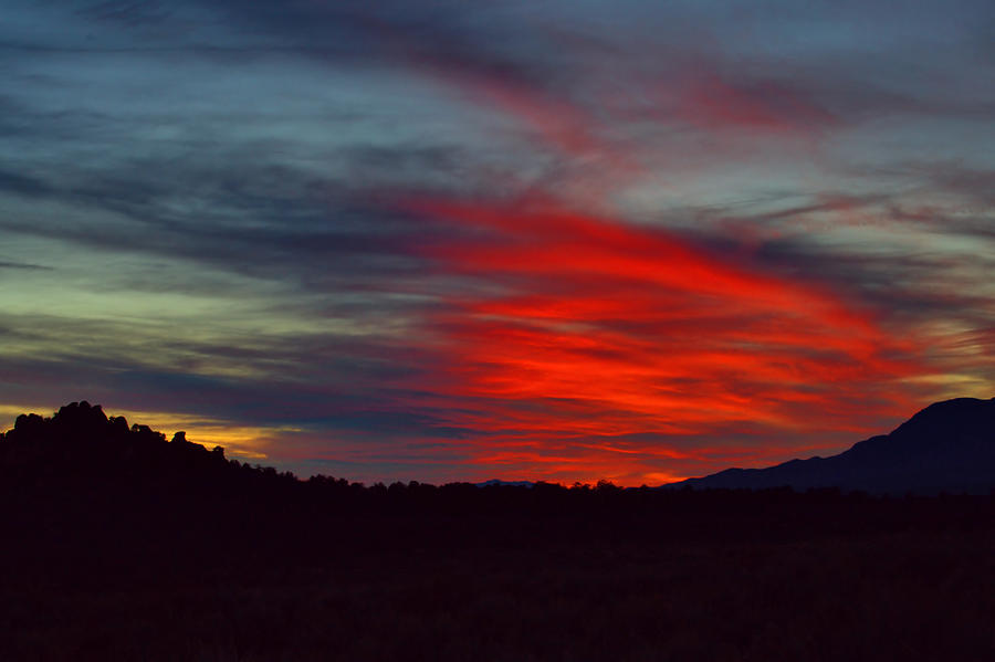 Fiery Sunset - Kolob Terraces Photograph by Stephen Vecchiotti