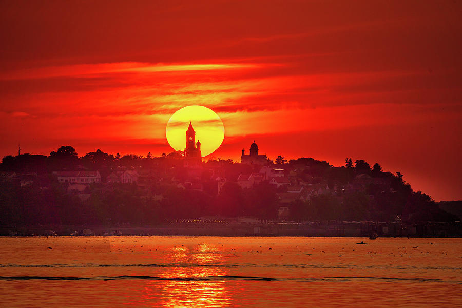 Gardos Photograph - Fiery sunset over Gardos in Belgrade by Dejan Kostic Gardos Photograph - Fiery sunset over Gardos in Belgrade by Dejan Kostic
