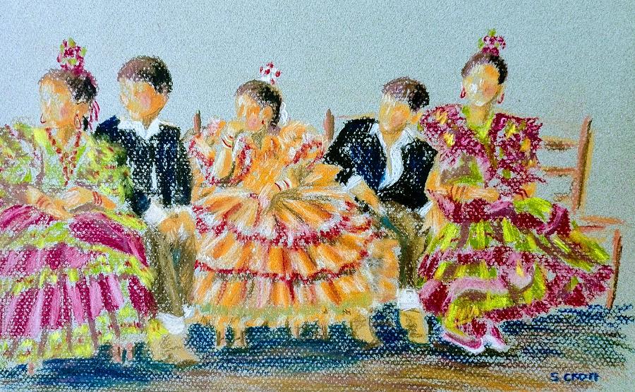 Fiesta Painting by Sandie Croft