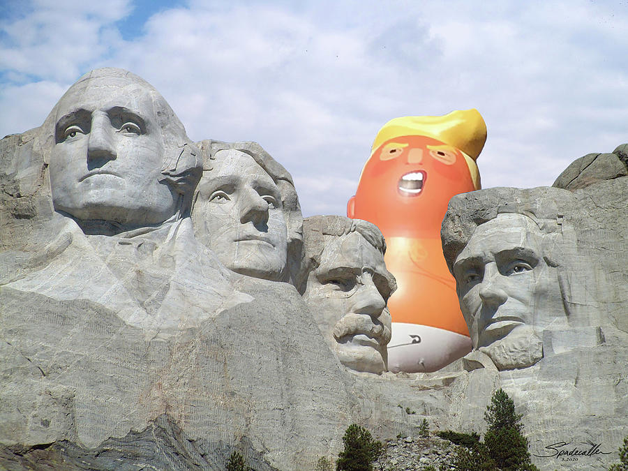 Fifth Presidential Bust Digital Art by M Spadecaller