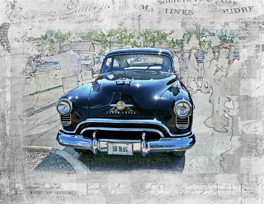 Car Photograph - Fifty Olds by Larry J Bishop