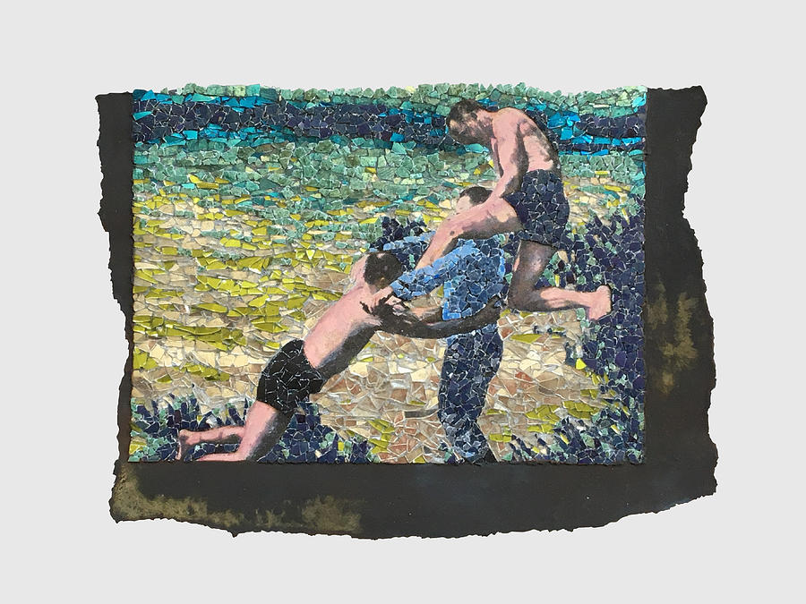 Fig. 77. Double-drowning release. Leverage applied. Mixed Media by Matthew Lazure