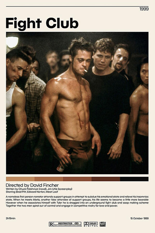 Fight Club Poster David Fincher Digital Art by Jackson Wright - Pixels